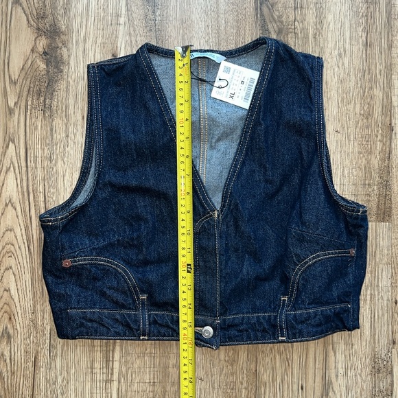 NEW! Zara Dark Denim TRF Vest - Picture 10 of 13